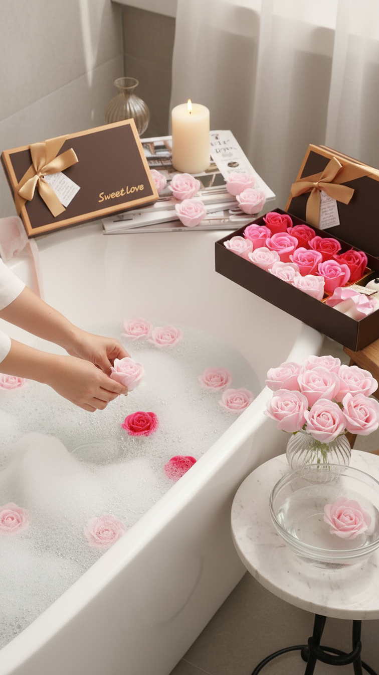 🌹 12 Fleurs de Savons