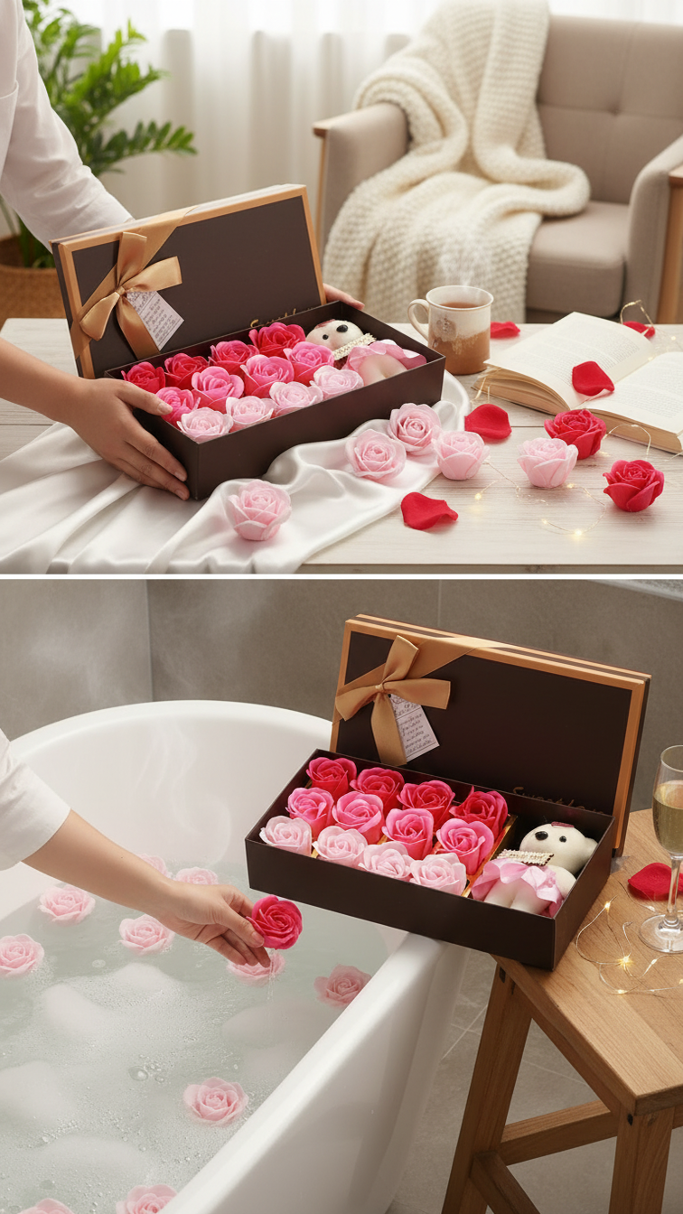 🌹 12 Fleurs de Savons