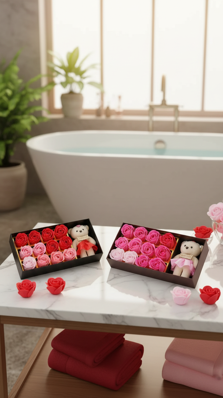 🌹 12 Fleurs de Savons