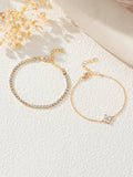 Bracelet Fleur Céleste — Double Rang