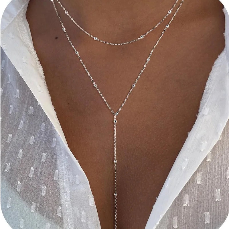 Collier ras-de-cou plaqué or pour femme