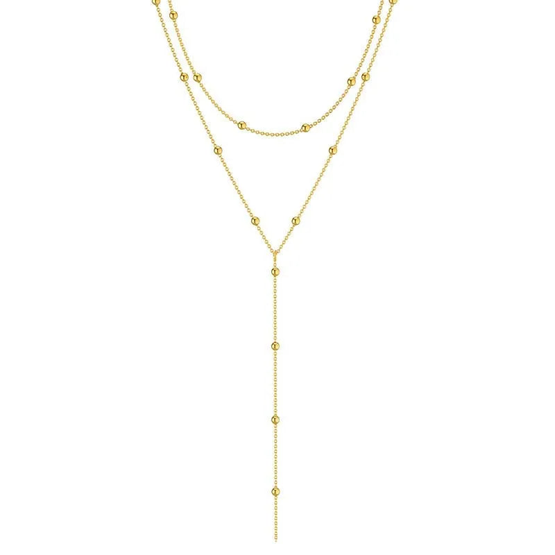 Collier ras-de-cou plaqué or pour femme
