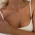 Collier ras-de-cou plaqué or pour femme