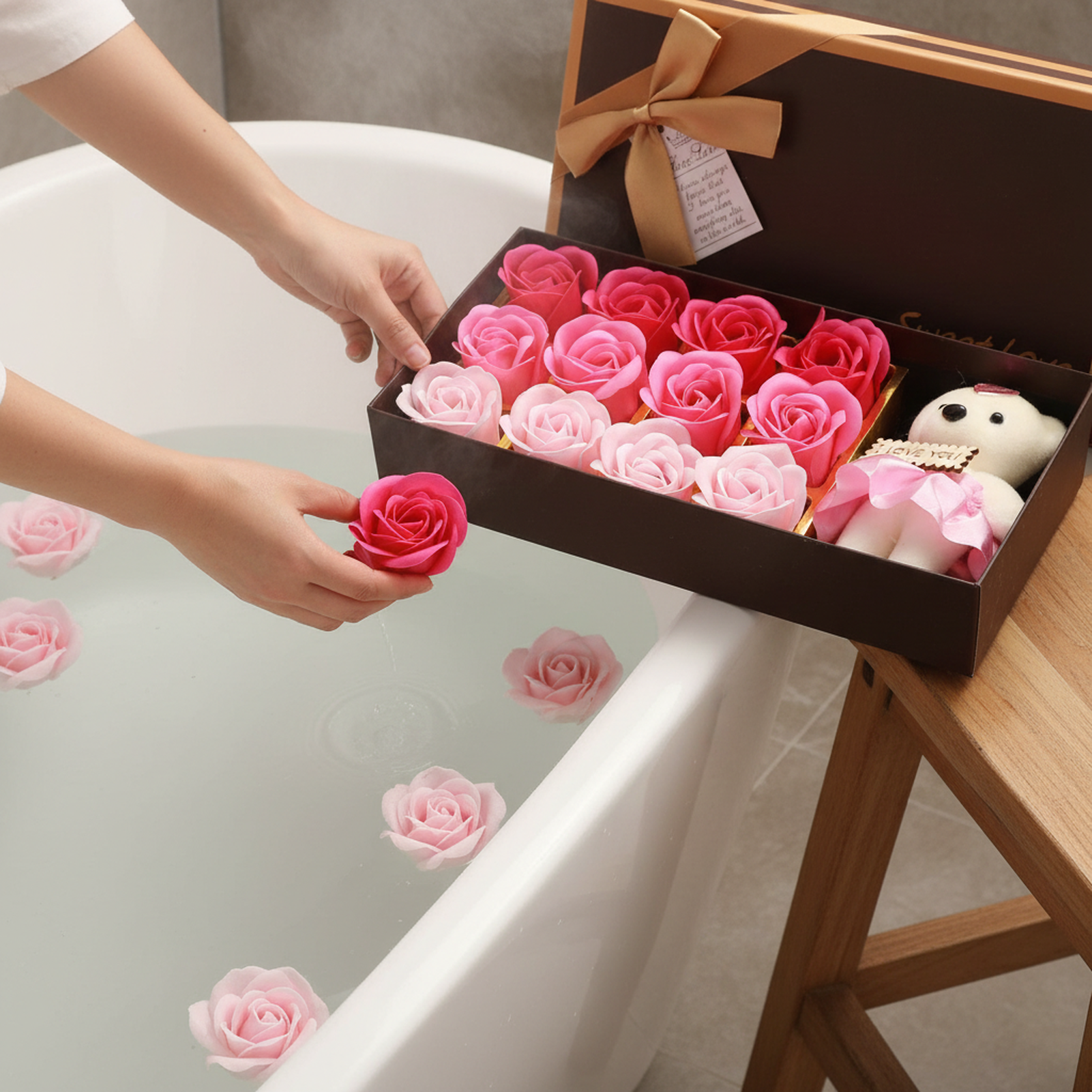 🌹 12 Fleurs de Savons